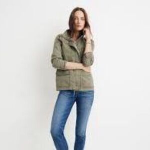 Madewell Olive Trench Coat